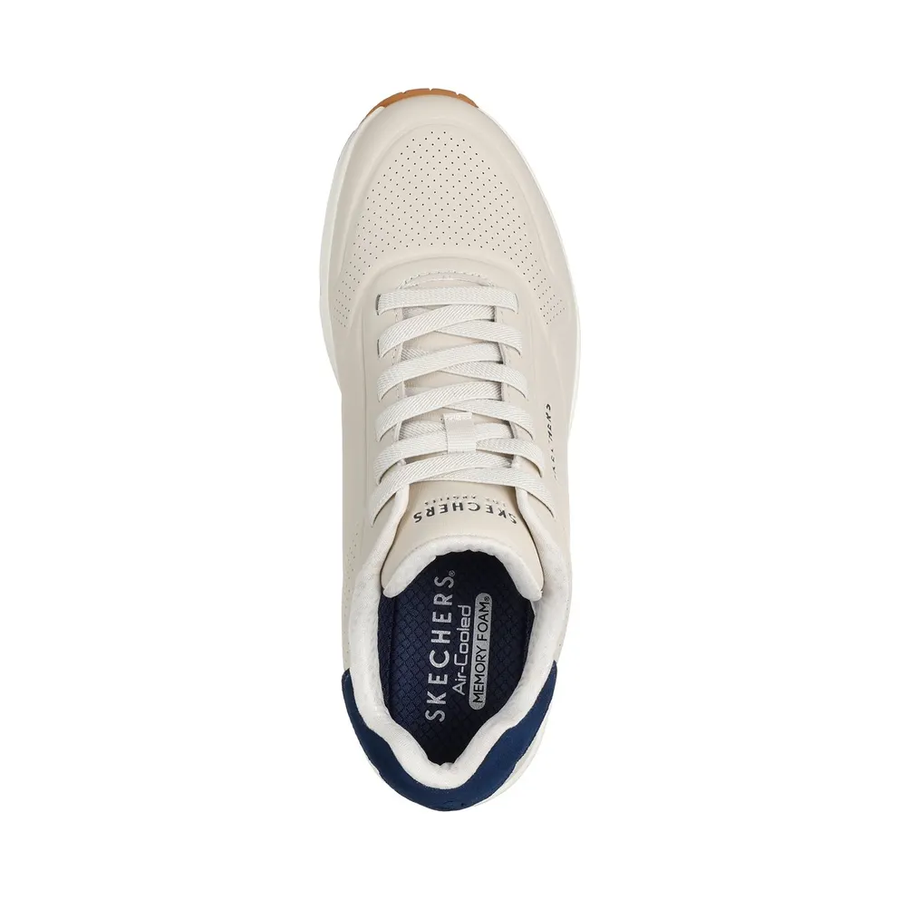 Skechers UNO – Tailored Air Sneaker Natuurlijk/Blue
