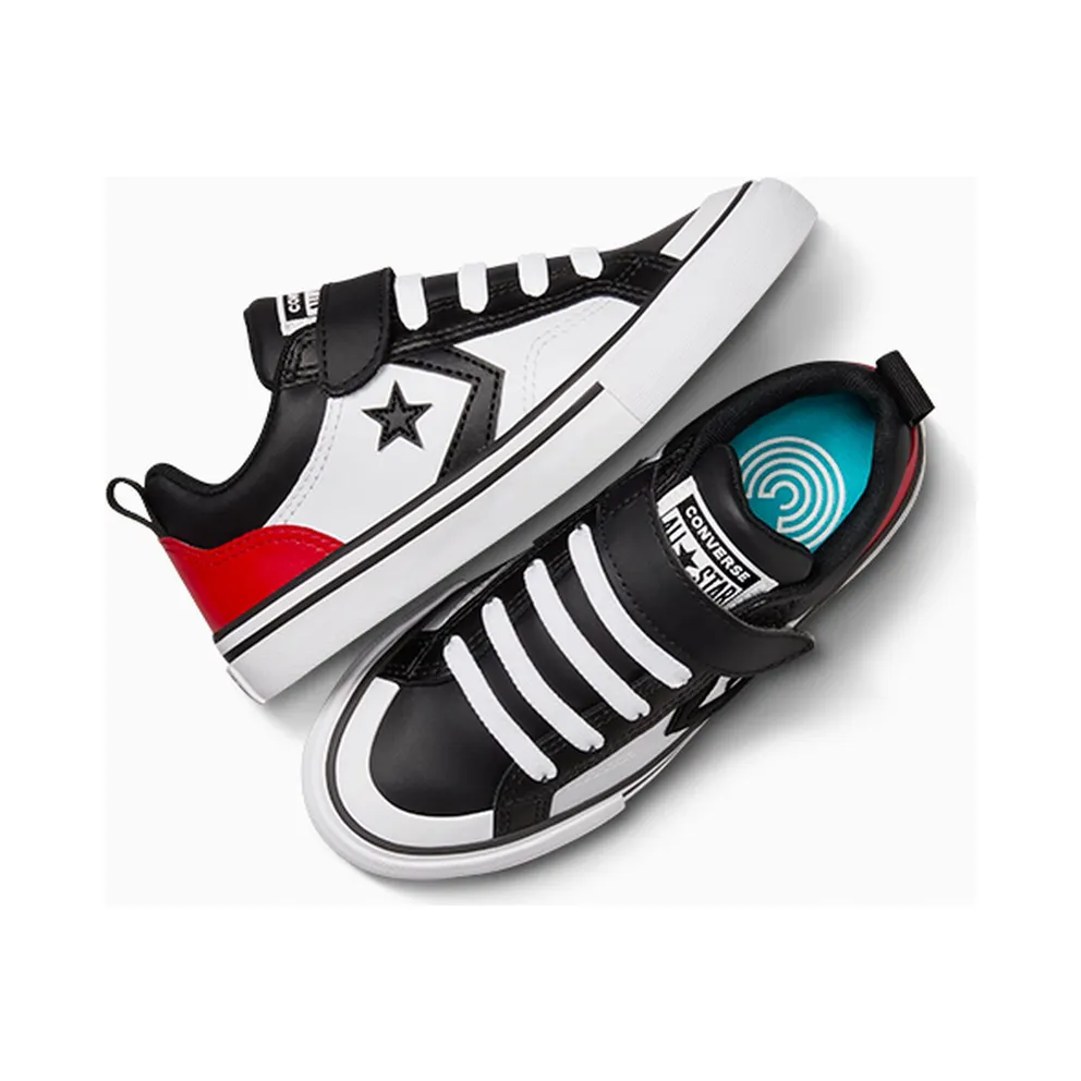 Converse Pro Blaze Strap Leather Easy On Black/Red/White (A10741C)