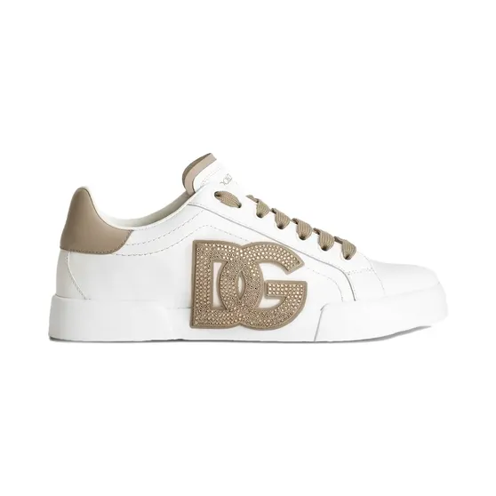 Dolce & Gabbana Dolce & Gabbana Portofino verfraaid met stras en logo “White” (CK2341AI411)
