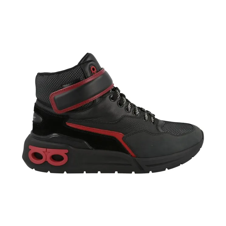 Ferragamo Cosma High-Top Sneakers Black (021186-758765)