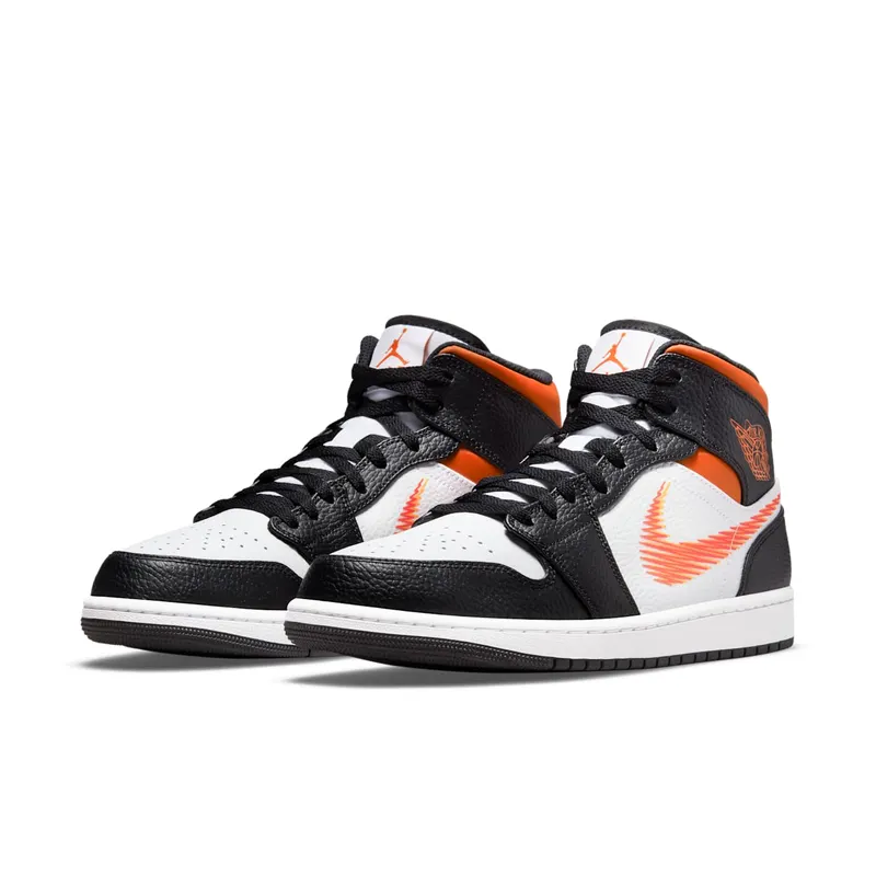 Air Jordan 1 Mid Zig-Zag ‘Team Orange’ (2021) (DN4929-100)