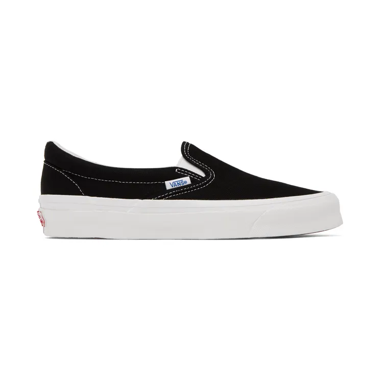 Vans Black OG Classic Slip-On Sneakers (VN0A45JK1WX1)