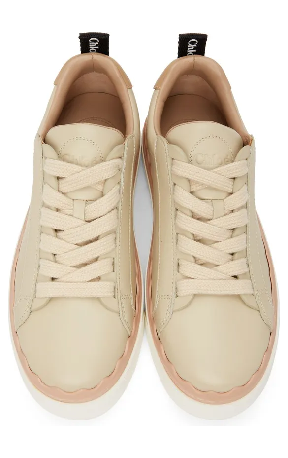 Chloé Taupe Lauren Sneakers (CHC21A108U1) (5)