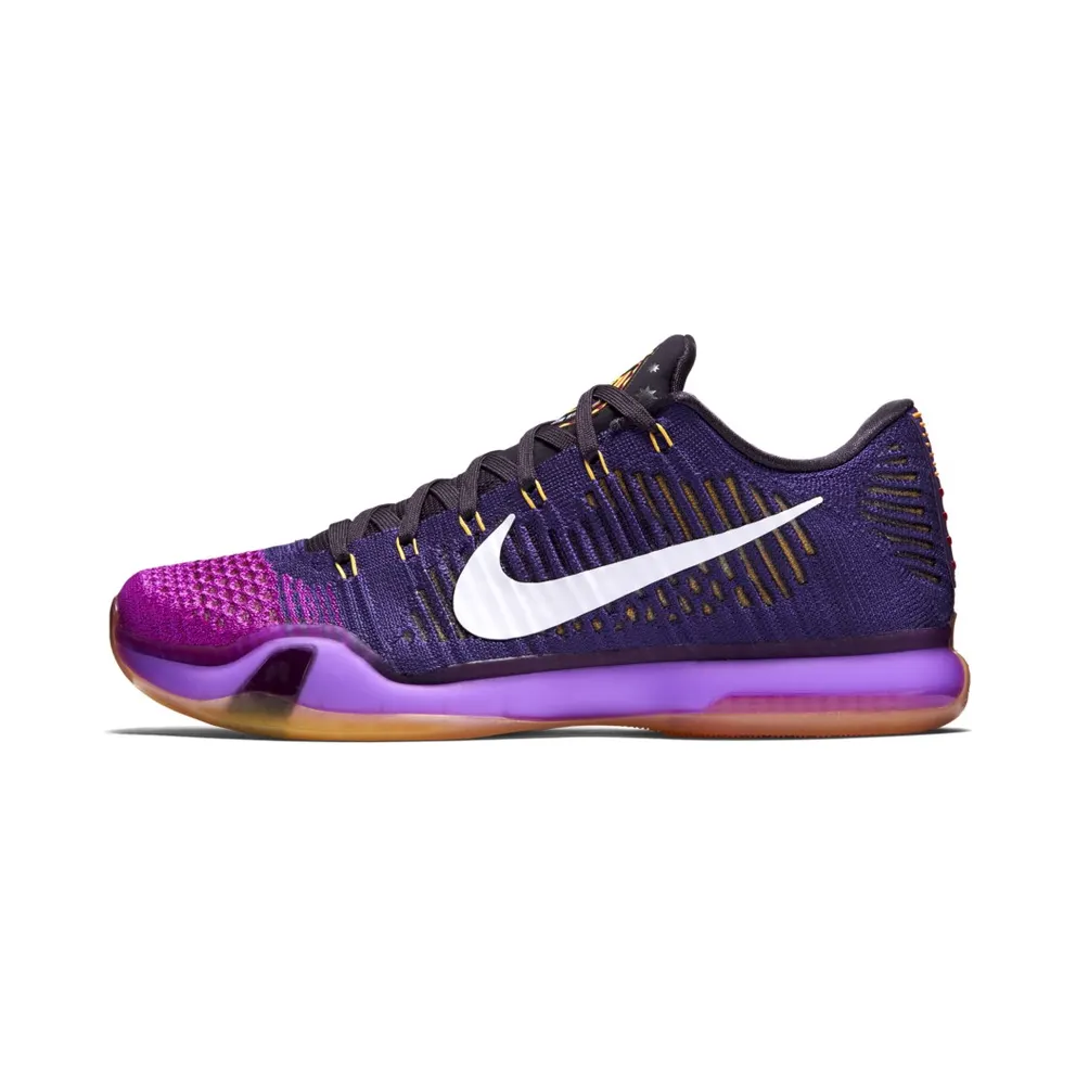 Nike Kobe 10 Elite Low Opening Night Court Purple/White-Vivid Purple-Cave Purple-Hyper Orange (747212-515)