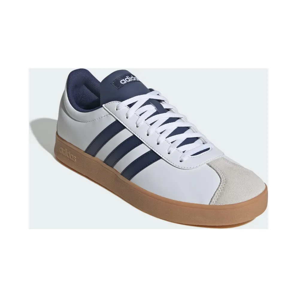 adidas VL Court Base “Cloud White / Dark Blue / Orbit Grey” (JQ3037)