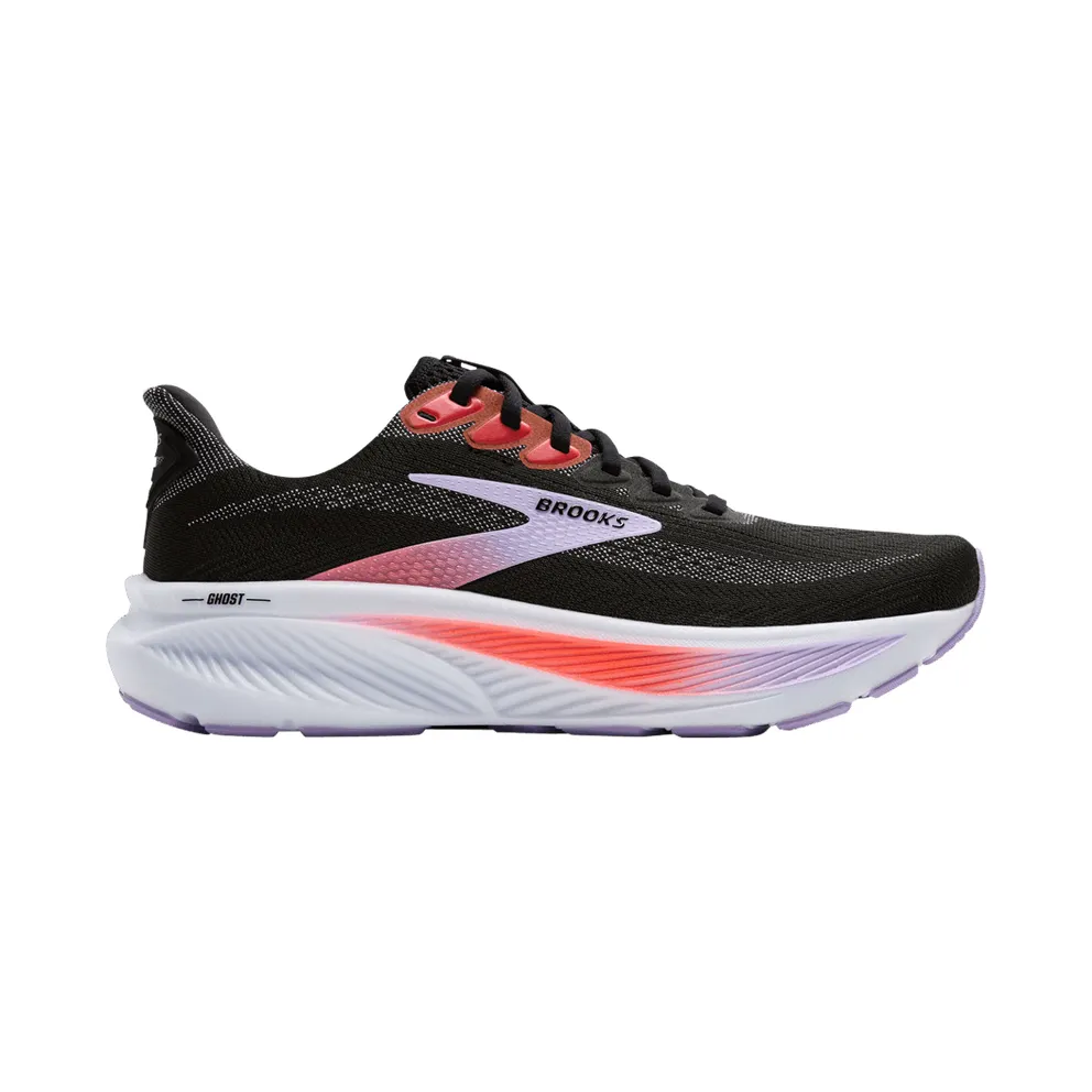 Brooks Ghost Black / Purple / Coral (120431-1B-080)
