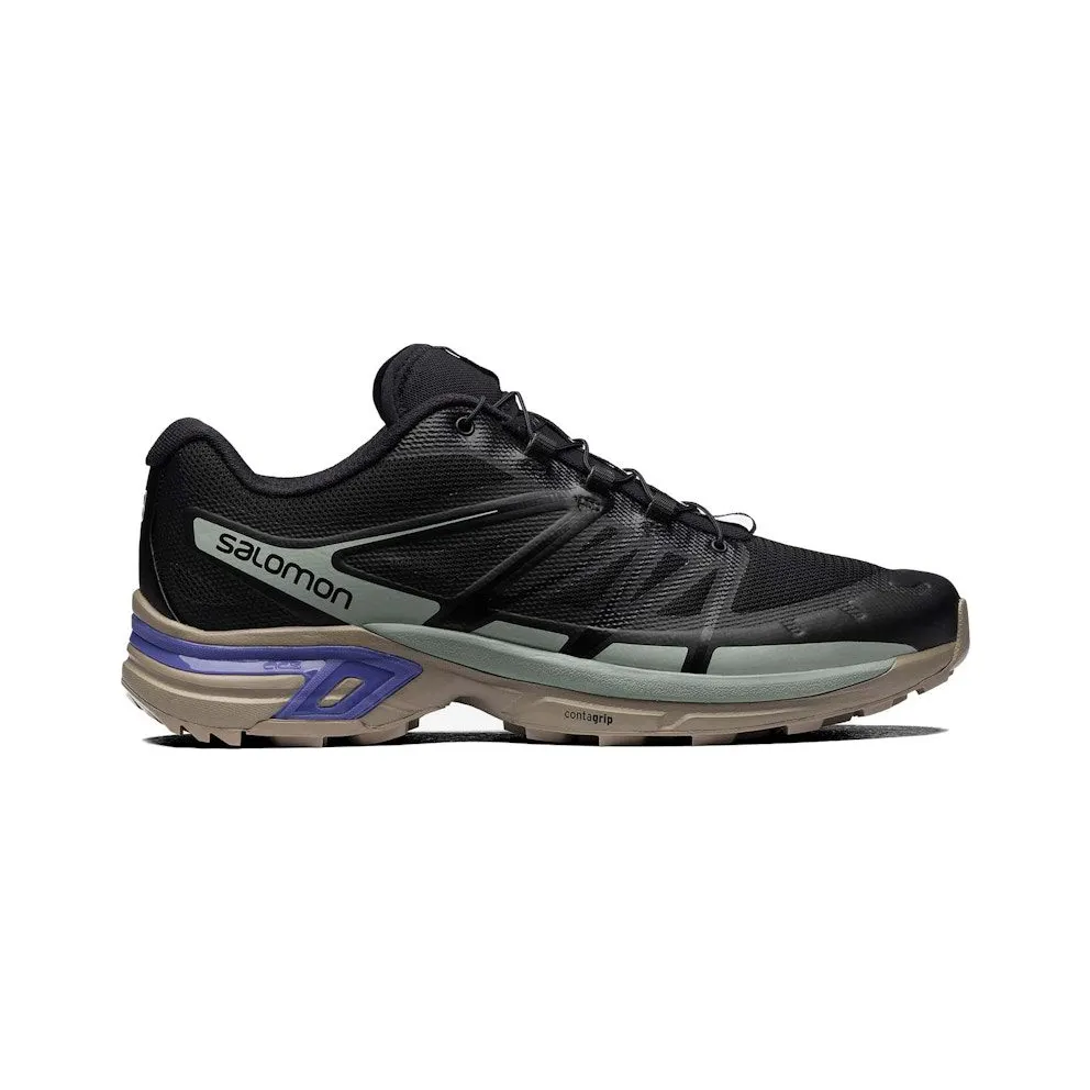 Salomon XT-Wings 2 Black Khaki Aqua Grey Purple (L41313700)