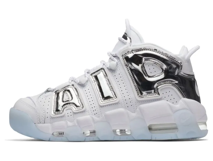 Nike Air More Uptempo Chrome White (W)
