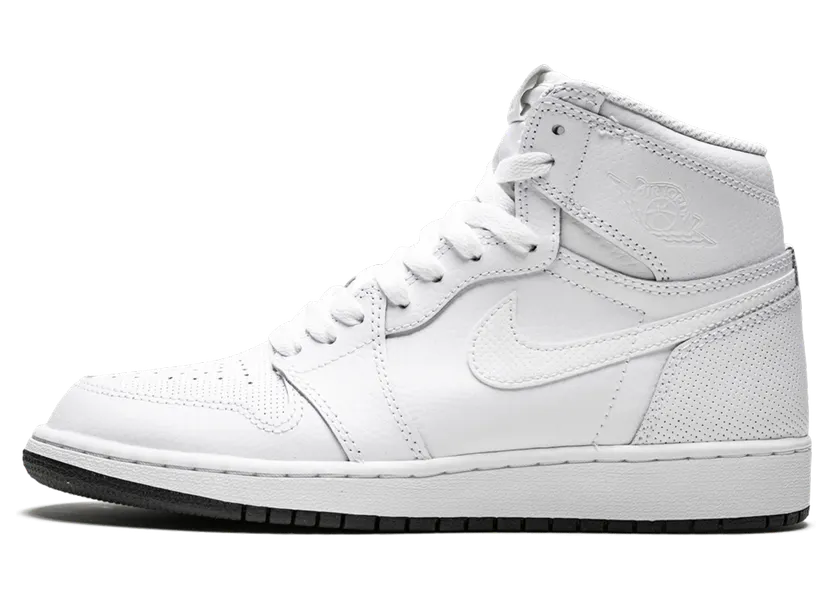 Air Jordan 1 Retro High OG BG Perforated Pack – White (575441-100)