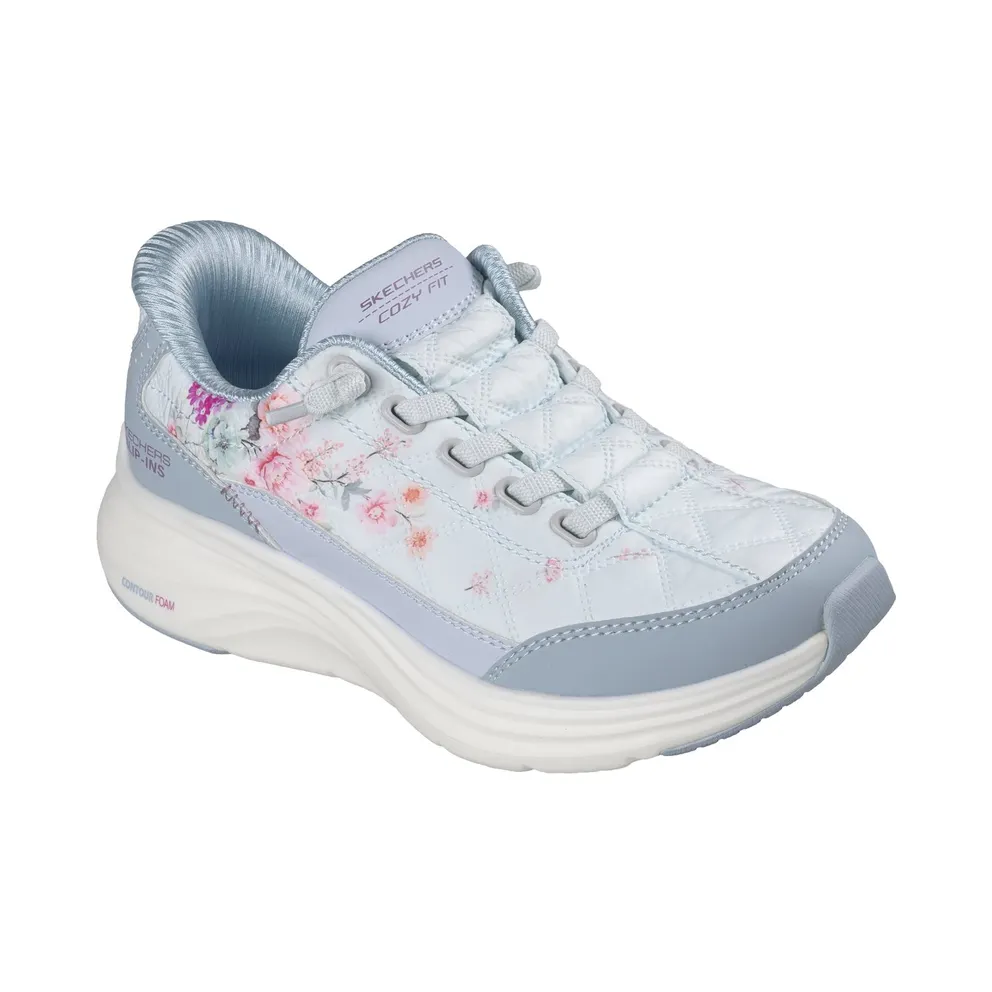 Skechers Slip-ins: Contour Foam “Cozy Fit Gentle Bloom Sneaker Blue” (304104LBLU)