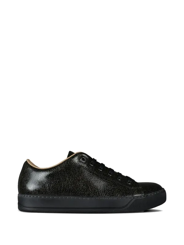 Lanvin DBB1 leren sneakers with gebarsten effect – Black (FMSKDBNCARMYA19)