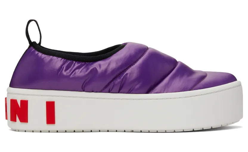 Marni Puffed Nylon Slip-On Low “Purple” (SNZW011103 P4345)