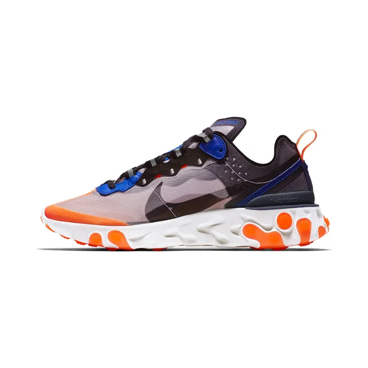 Nike React Element 87 Thunder Blue/Total Orange