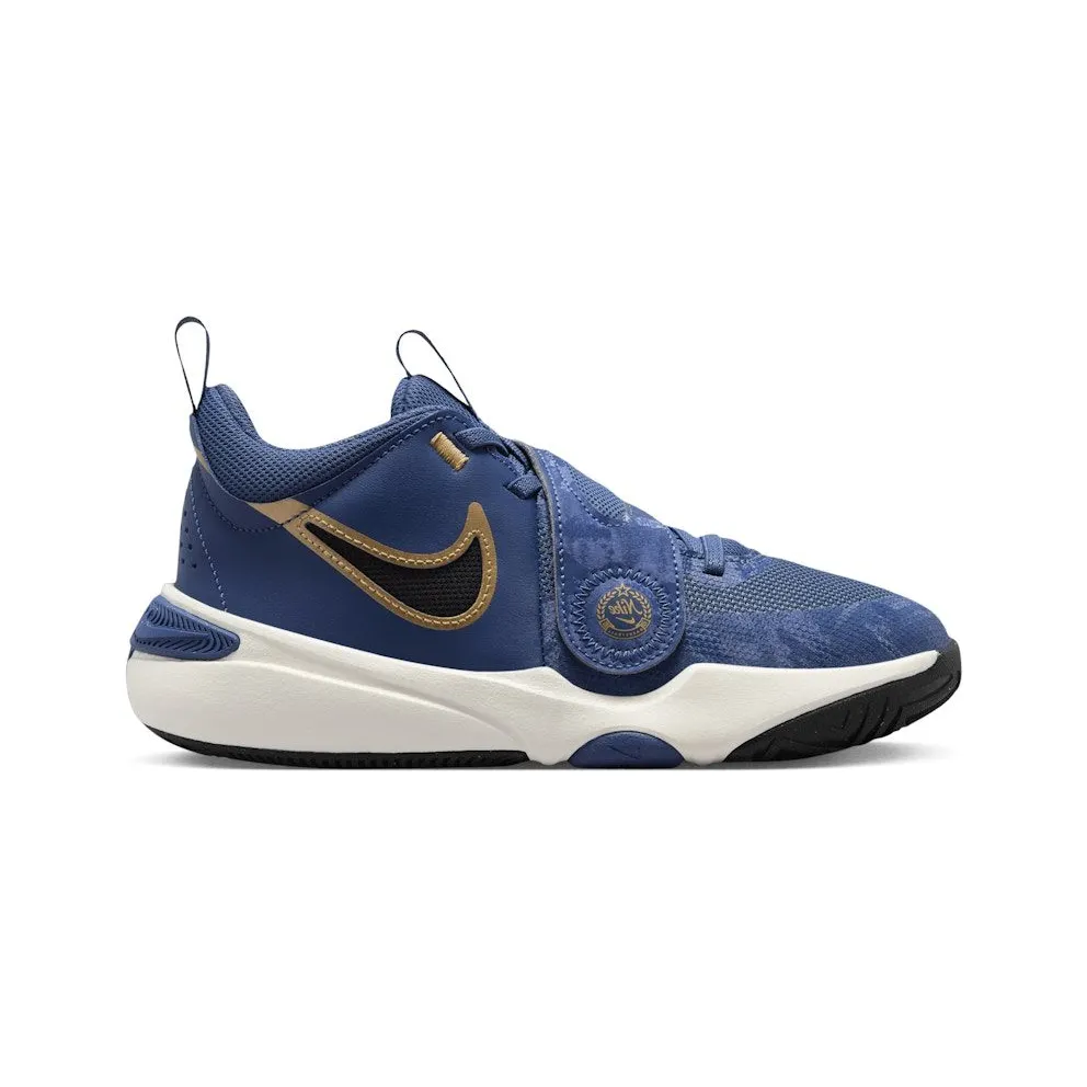 Nike Team Hustle D 11 Mystic Navy Pale Ivory Metallic Gold Black (FZ8463-400)