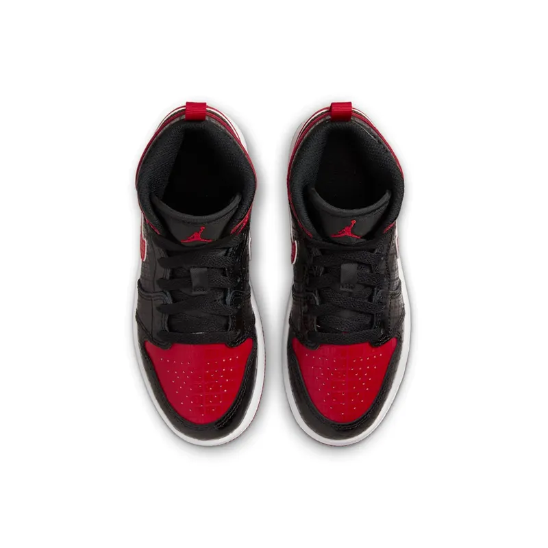 Jordan 1 Mid PS “Bred Text” (DM9651-001)