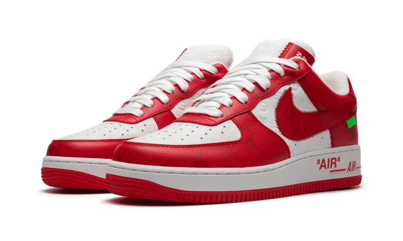 Nike Louis Vuitton Air Force 1 Low “Virgil Abloh – White/Red” (1A9VA9)