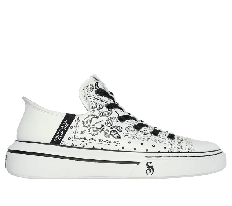 Skechers Premium Leather Slip-ins Snoop One – Double G Sneaker White/Black