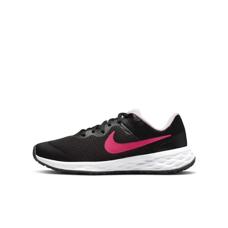 Nike Revolution 6 Older Kids’ Road Running Black 50% Sustainable Materials (DD1096-007)