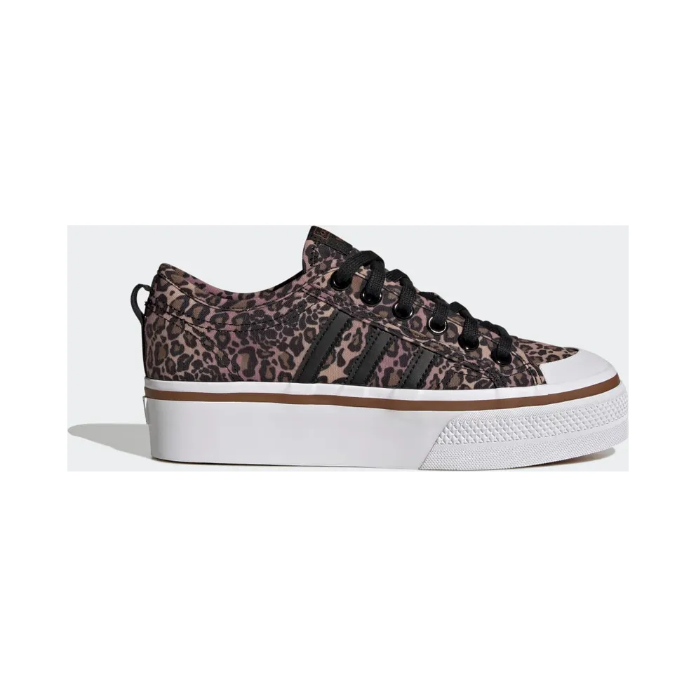 adidas Nizza Platform Schuh Core Black / Cloud White / Wild Brown (GY9526)