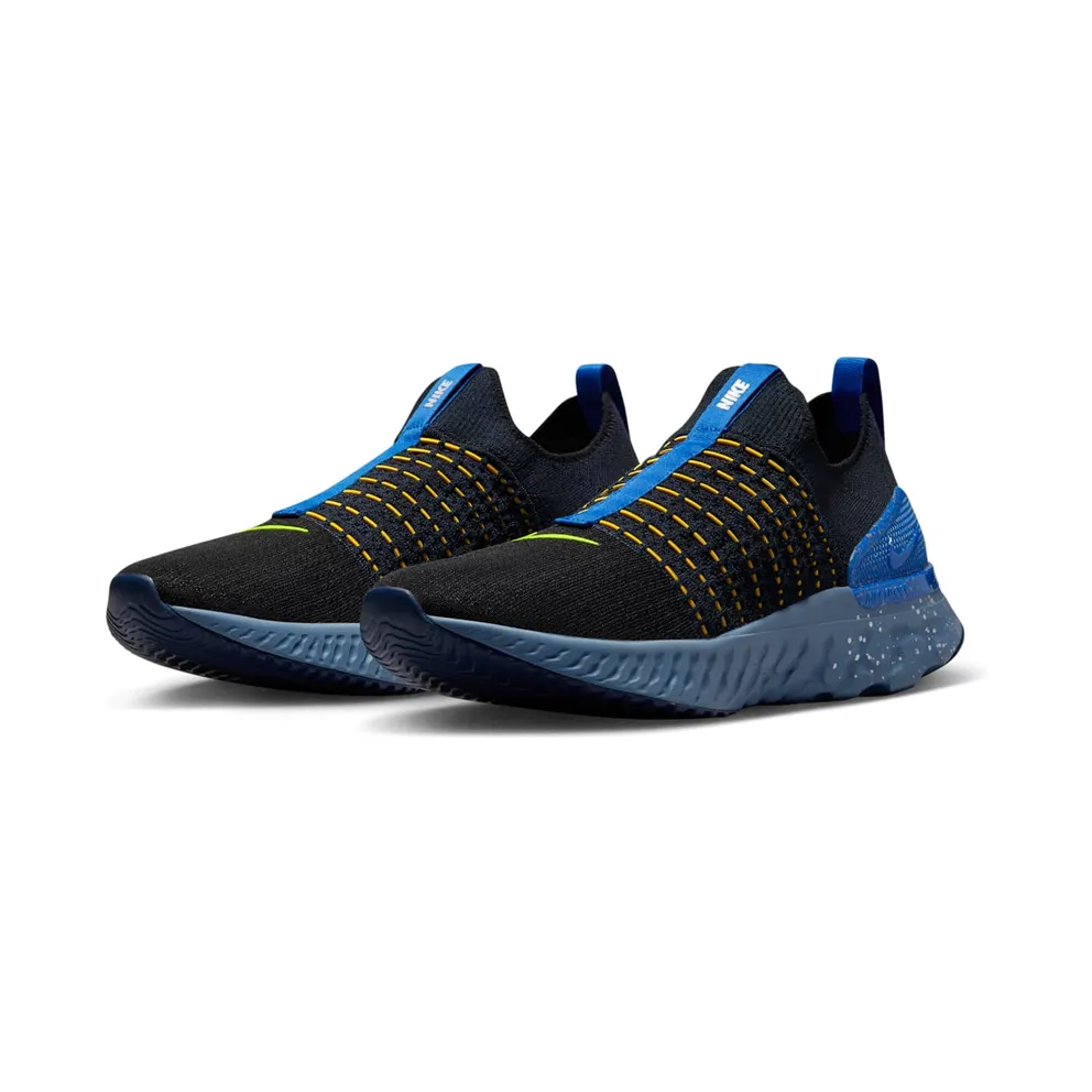 Nike React Phantom Run Flyknit 2 Black Hyper Royal (DZ4849-001)