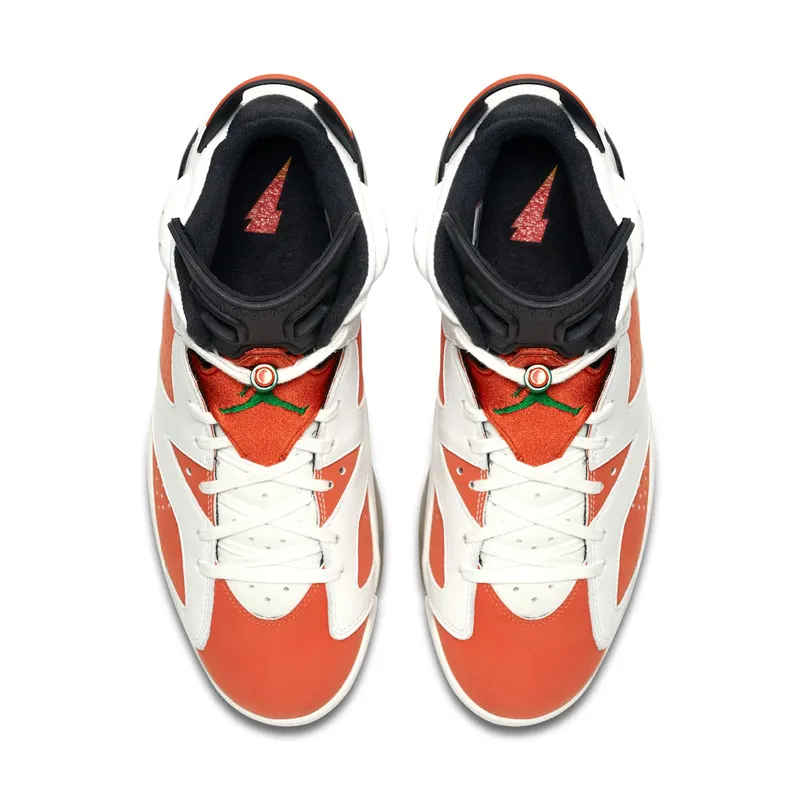 Jordan 6 Retro Gatorade Like Mike White Summit White/Team Orange-Black (384664-145)