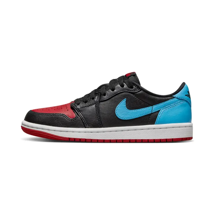 Air Jordan 1 Low OG “Black / Gym Red / Dark Powder Blue” (CZ0775-046)