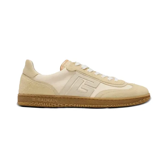 Balmain Swan sneakers met logodetail – Beige (GM0VI422TNAV)