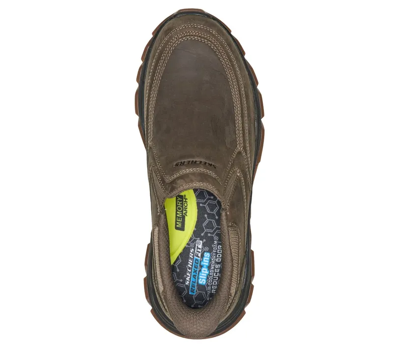 Skechers Slip-ins Relaxed Fit: Santoro – Archaic Sneaker Donker Taupe
