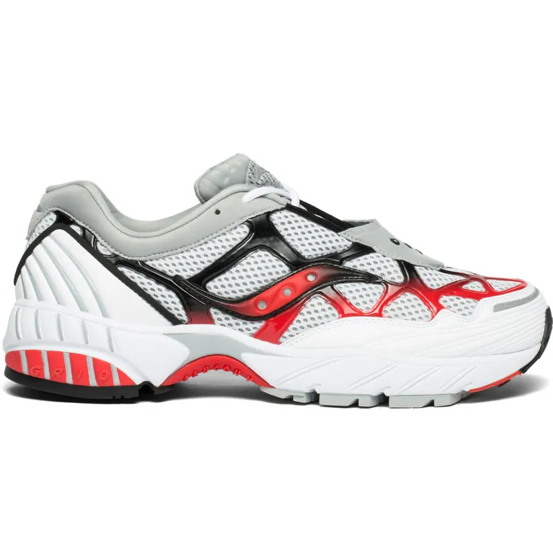 Saucony Grid Web White Grey Red White/Grey-Red (S70466-2)