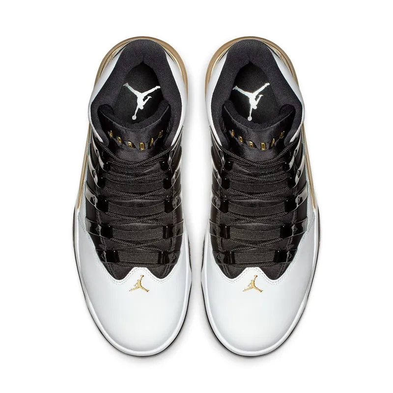 Jordan Max Aura White Metallic Gold Black White/Metallic Gold-Black (AQ9084-107)