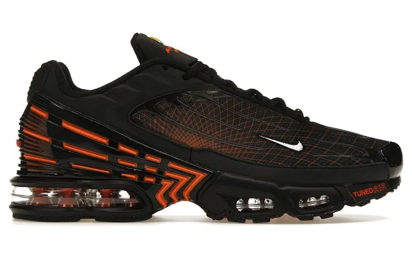 Nike Air Max Plus 3 Black Orange Spirograph (FB3352-001)