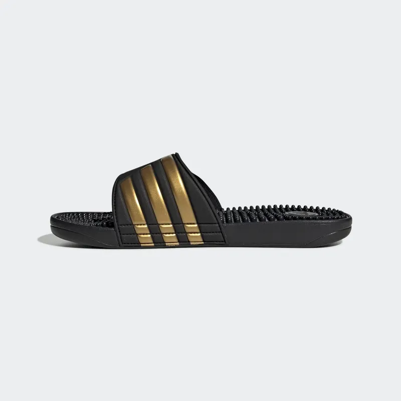 Adidas Adissage Slides Core Black / Gold Metallic / Core Black (EG6517)
