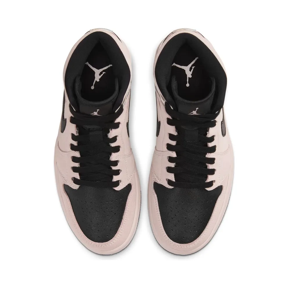 Jordan 1 Mid Dirty Powder Iridescent (W) Beige/Black (BQ6472-602)