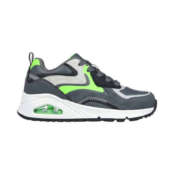 Skechers UNO Gen1 – Color Surge Houtskool/Limoen