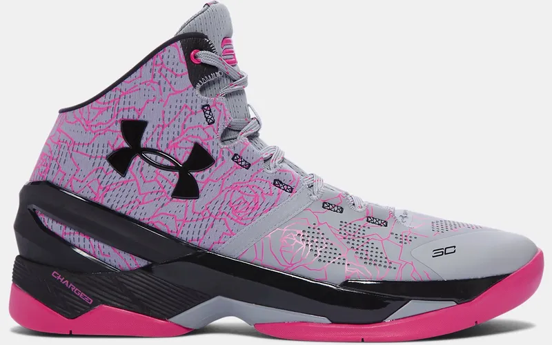 Under Armour UA Curry 2 Mothers Day Light Grey/Black – Pink (1259007-037)