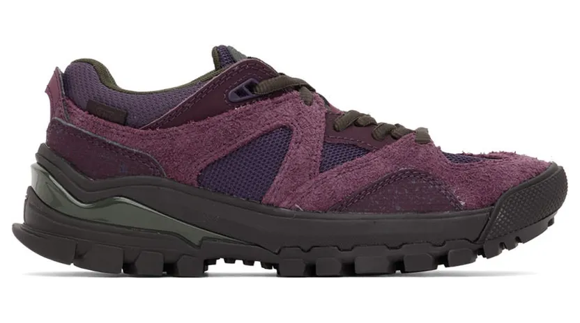 Vans Purple & Khaki Taka Hayashi Edition Vault The Amzn Trailh Sneakers (VN0A7Q5KBA3)