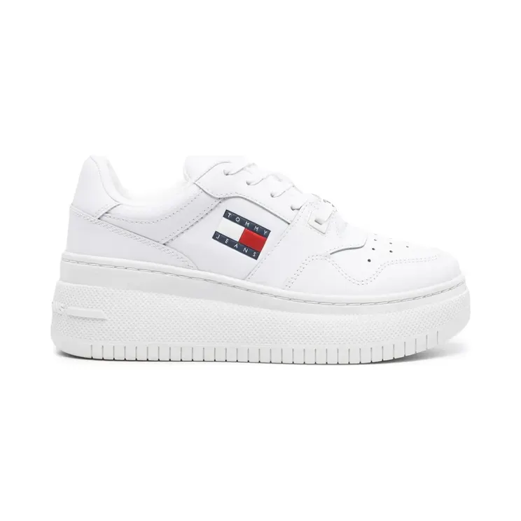 Tommy Hilfiger Tommy Jeans Retro Basket leren “White” (EN0EN02506)