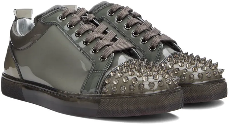 Christian Louboutin Gray Louis Junior X Ray Low-Top (1221013)