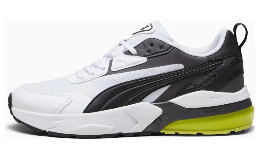 Puma Vis2K Wit/Zwart/Geel (392318-03)