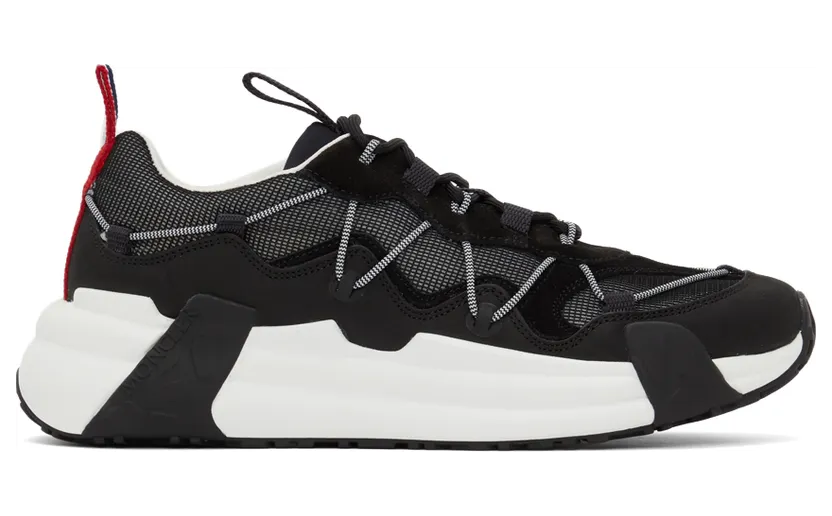 Moncler Black Compassor Low-Top Sneakers (H109A4M00210M1763)