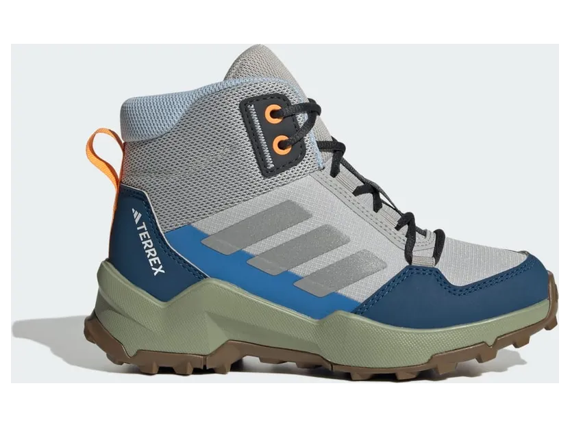 Adidas Terrex AX4R Mid Hiking Grey Two / Reflective Silver / Glow Blue (JR6637)