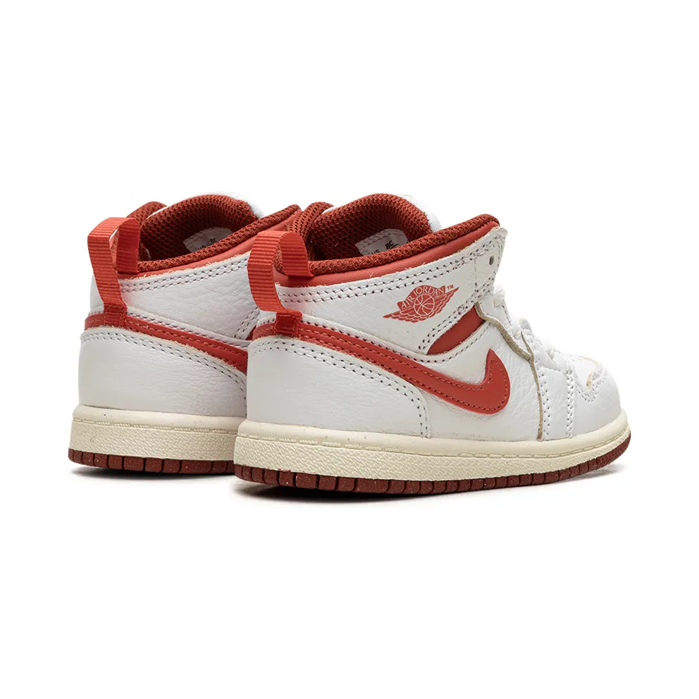 Air Jordan 1 Mid SE TD “White Dune Red” (FJ3466-160)