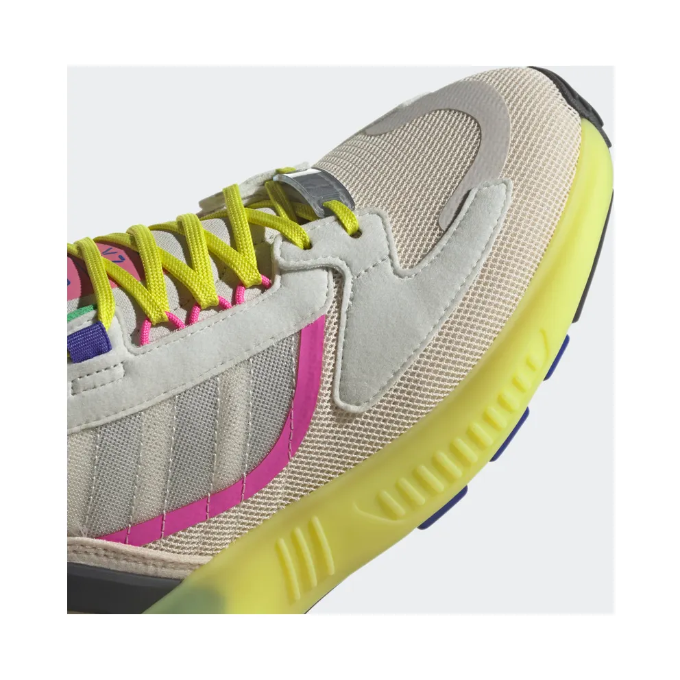 adidas ZX 5K BOOST Wonder White / White Tint / Acid Yellow (GV7704)