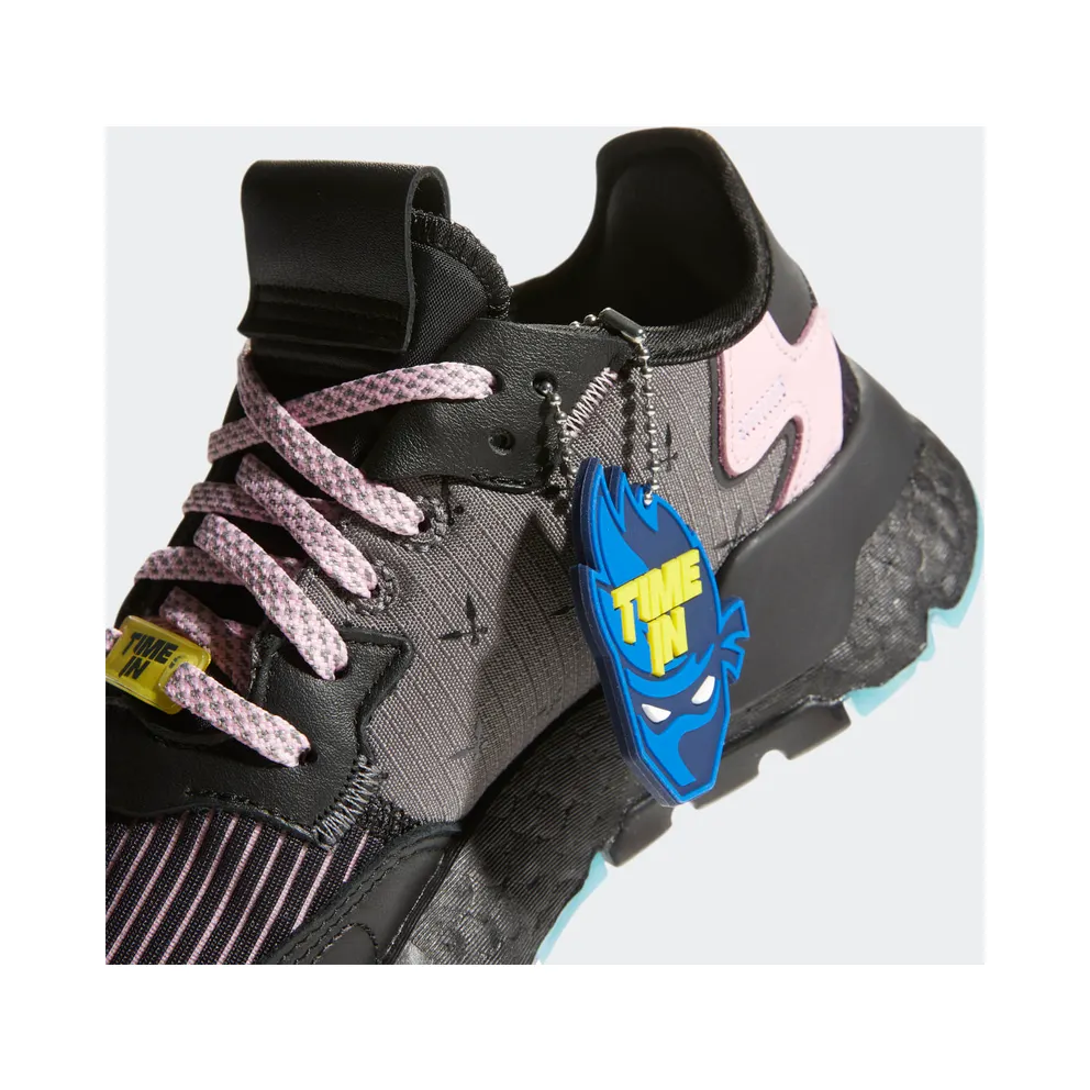 adidas Nite Jogger Ninja Core Black (GS) Core Black/Grey Five/Blue Glow (FY0176)