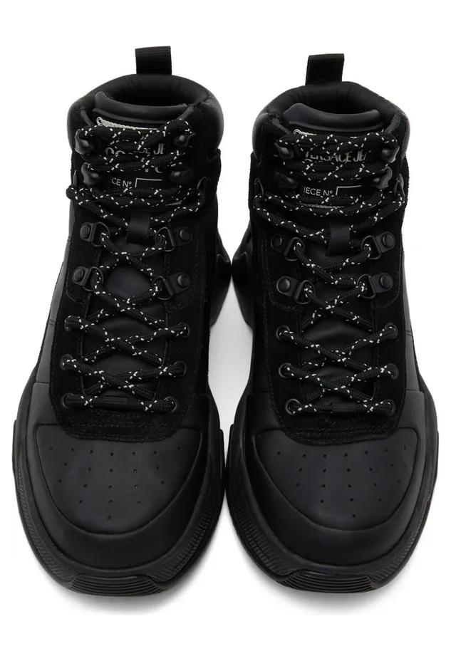 Versace Jeans Couture Black Logo Stargaze Sneakers (E71YA3SF1 EZP001) (5)