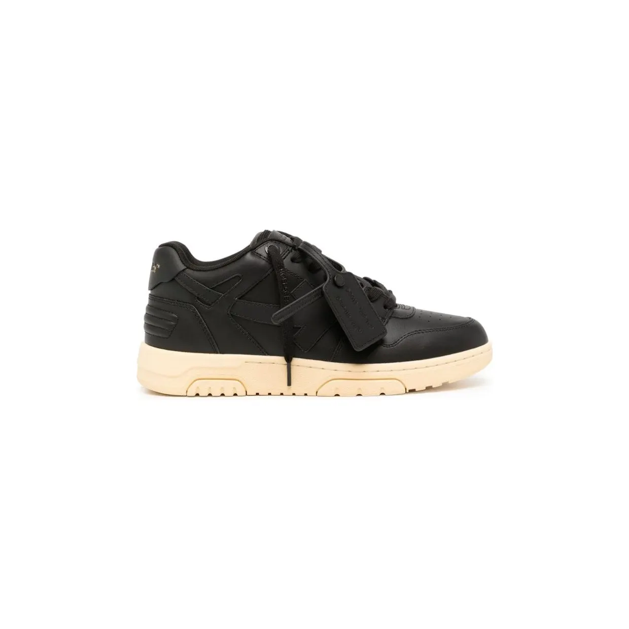 OFF-WHITE Out Of Office OOO Low Tops Black Gum (OMIA189F23LEA0011010)
