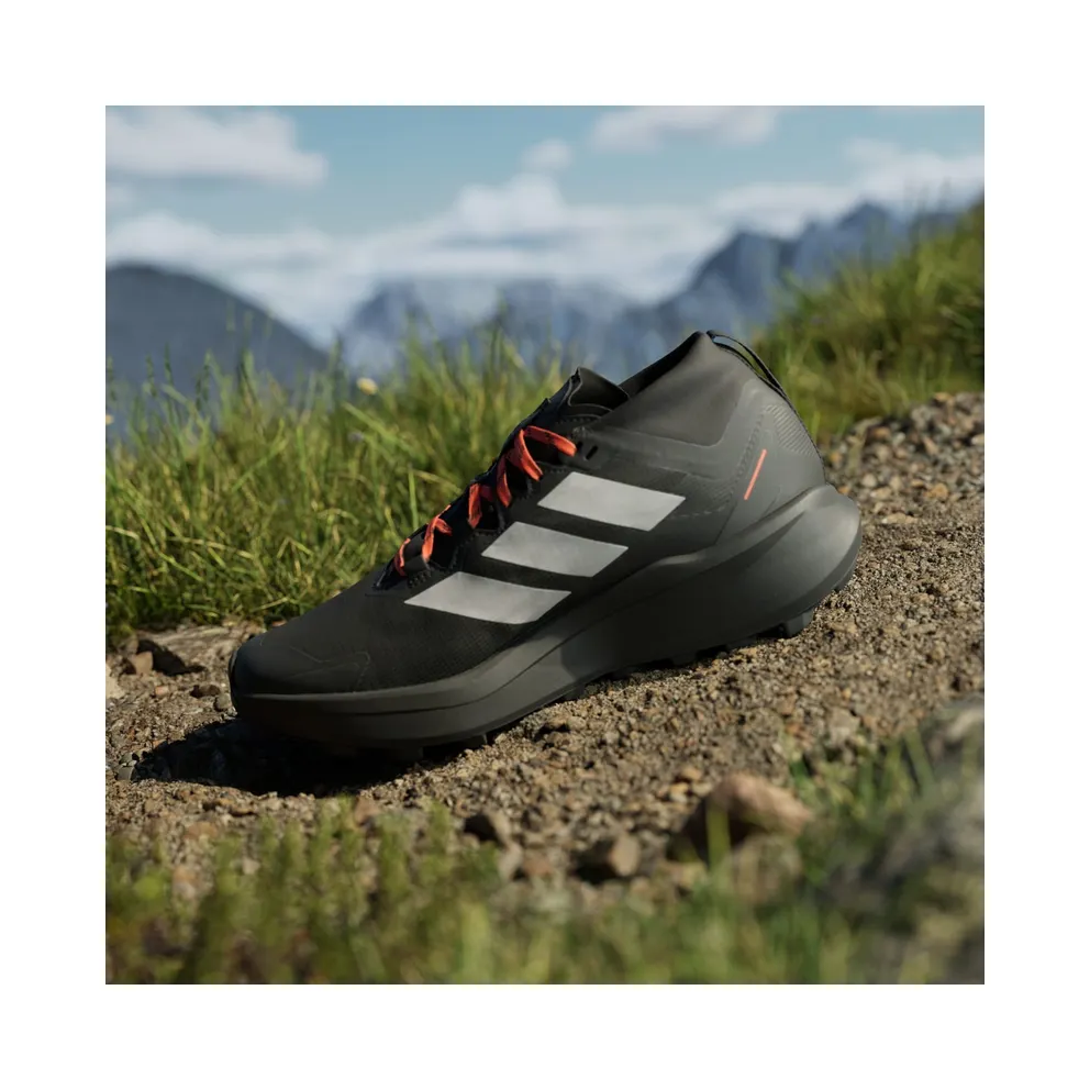 Adidas Terrex Agravic GTX Trail Running Core Black / Grey Two / Semi Impact Orange (IH2939)