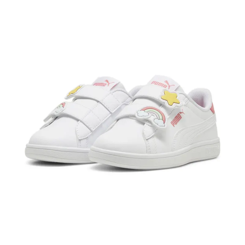 Puma Smash 3.0 Badges “Puma White / Passionfruit” (397286_01)