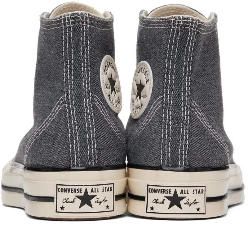 Converse Gray Triple Stitch Chuck 70 Hi Sneakers (172816C)