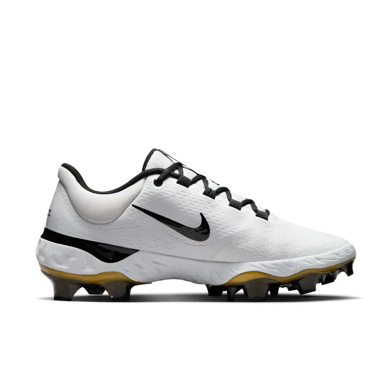 Nike Alpha Huarache Elite 4 Low MCS White Black Metallic Gold (FD6255-119)